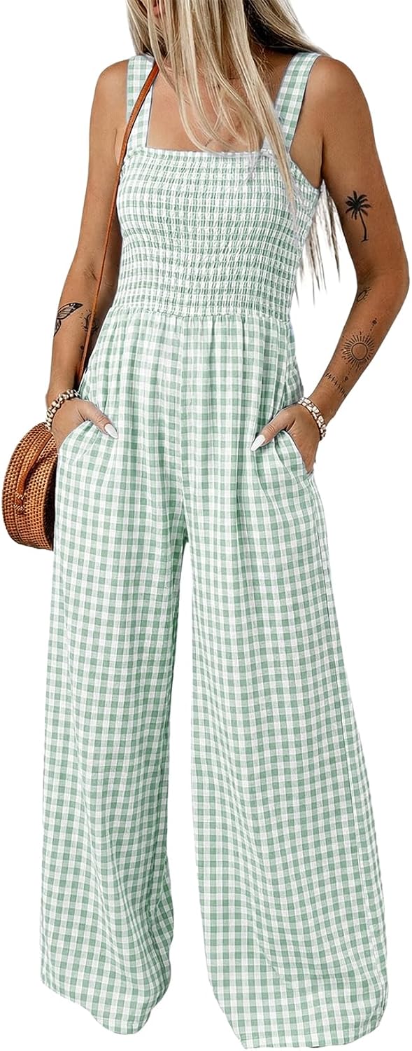 🌿 Dokotoo – Combinaison ample sans manches pour femme, pantalon large et poches