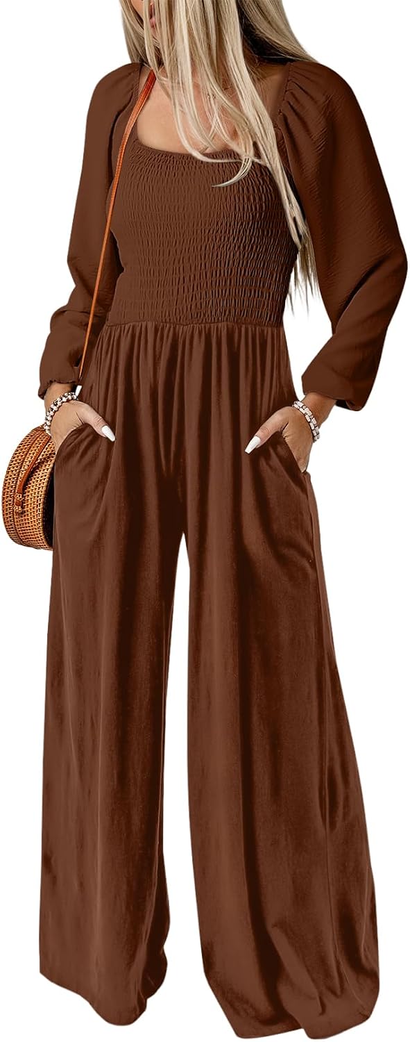 Dokotoo – Combinaison femme extensible à bretelles, coupe ample et style casual chic