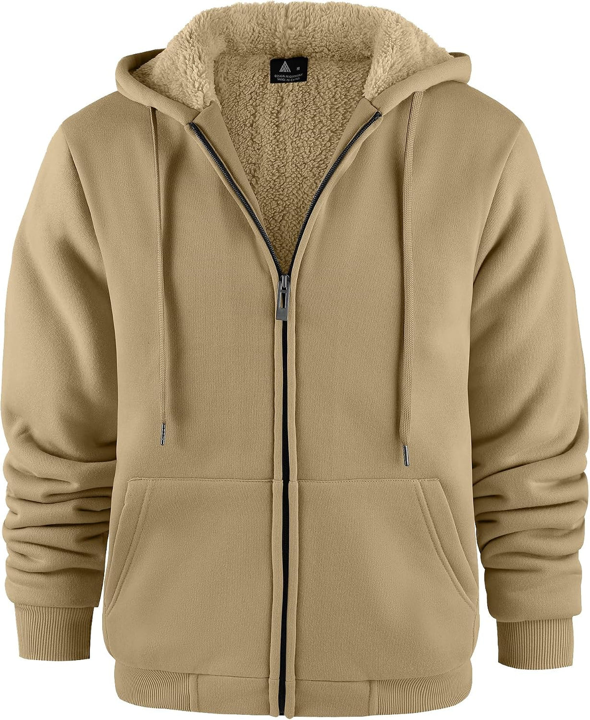 Sweat à capuche zippé homme JACKETOWN – doublé et chaud