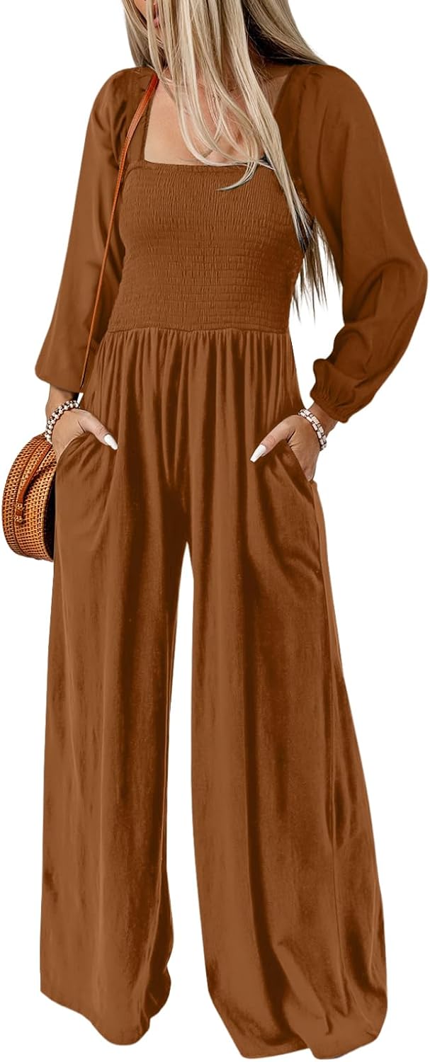 Dokotoo – Combinaison femme extensible à bretelles, coupe ample et style casual chic