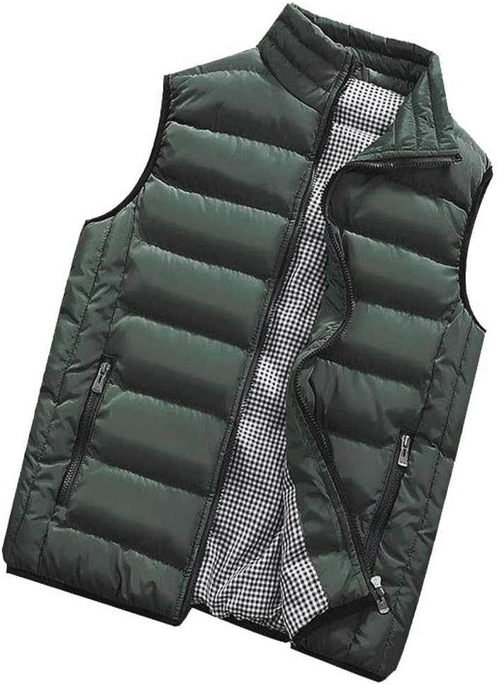 Doudoune sans manches homme grande taille – Gilet matelassé ultra-léger, chaud & sportswear