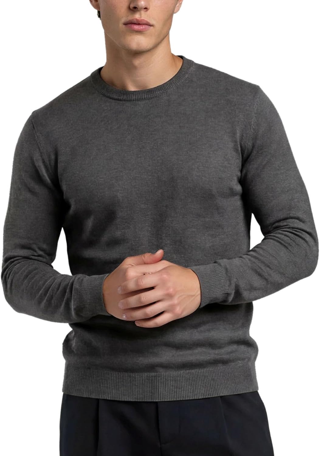 Pull homme Xact en coton à col rond