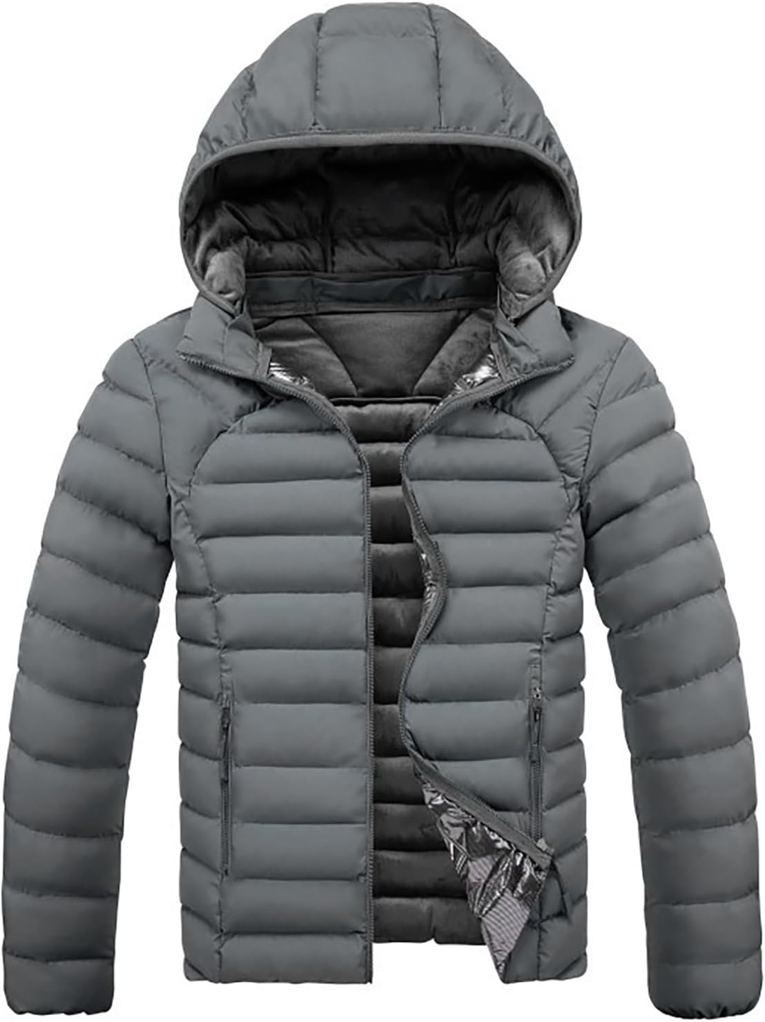 🔥 Veste Chauffante Homme Hiver – Doudoune Style Bomber, Ski & Randonnée – Blouson Moderne et Sportif