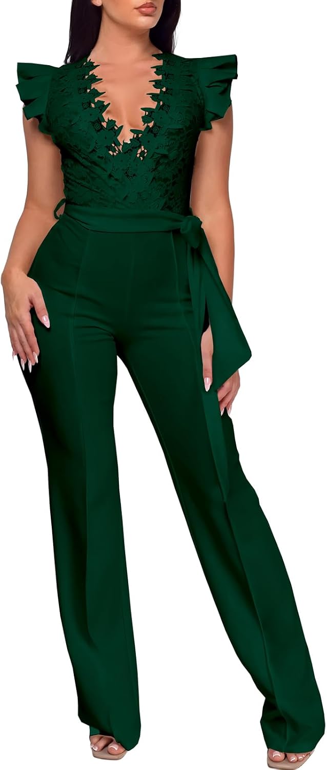 PaladMom – Combinaison Femme Élégante & Glamour – Pantalon Long, Style Soirée & Clubwear