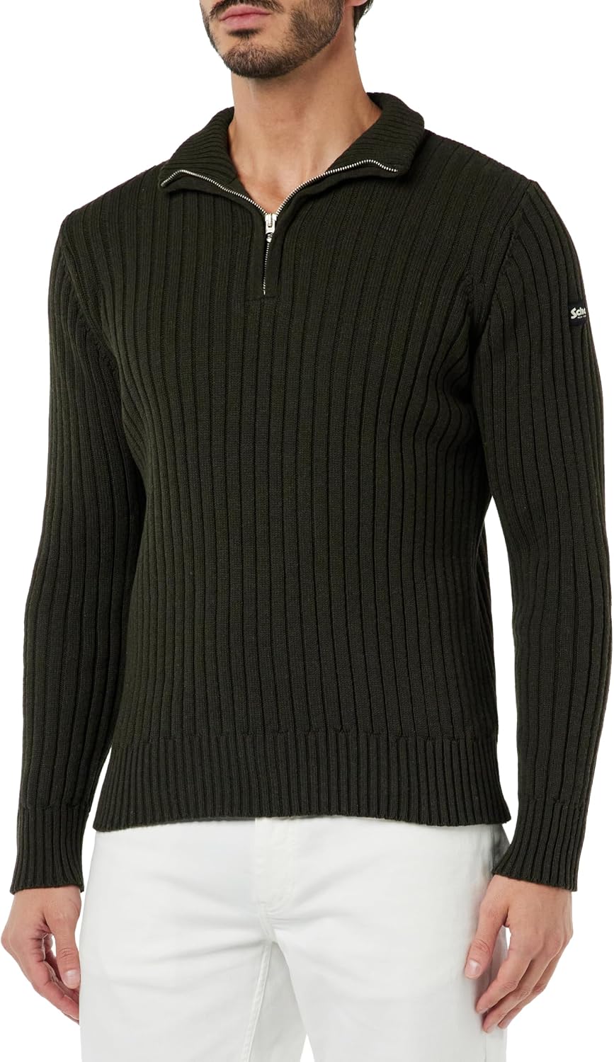 Schott NYC Plecorage2 – Gilet Homme – Pull Sans Manches au Style Urbain & Casual