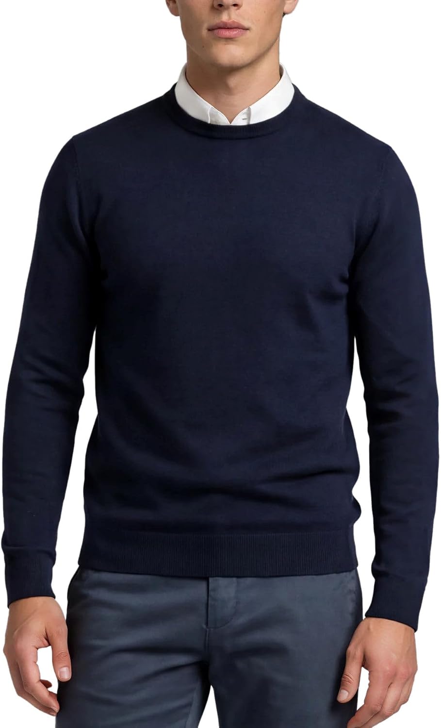 Pull homme Xact en coton à col rond