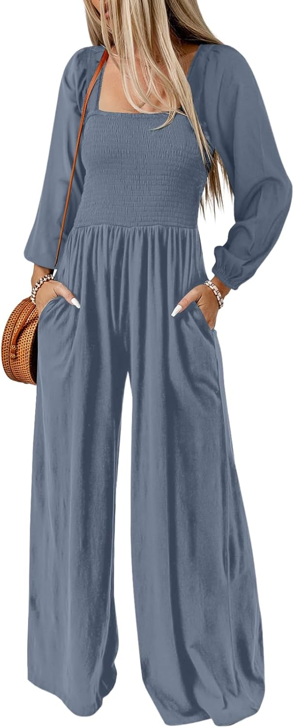 Dokotoo – Combinaison femme extensible à bretelles, coupe ample et style casual chic