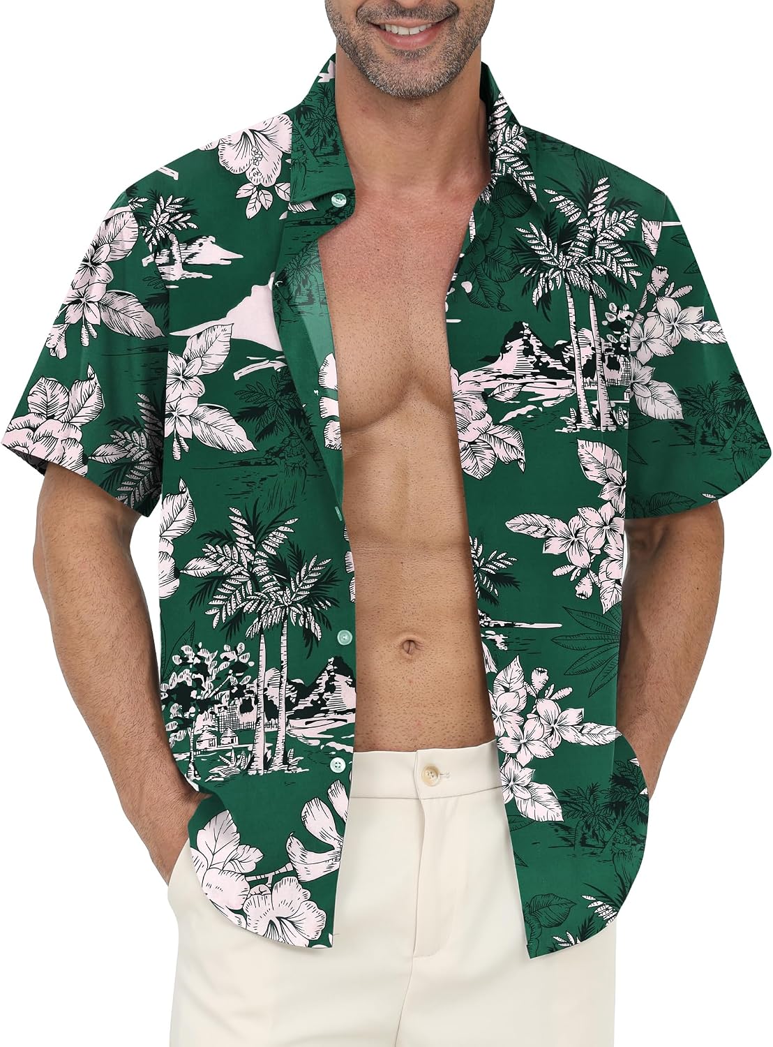 🌴 Gavliuu – Chemise hawaïenne homme – Style tropical, décontracté et estival