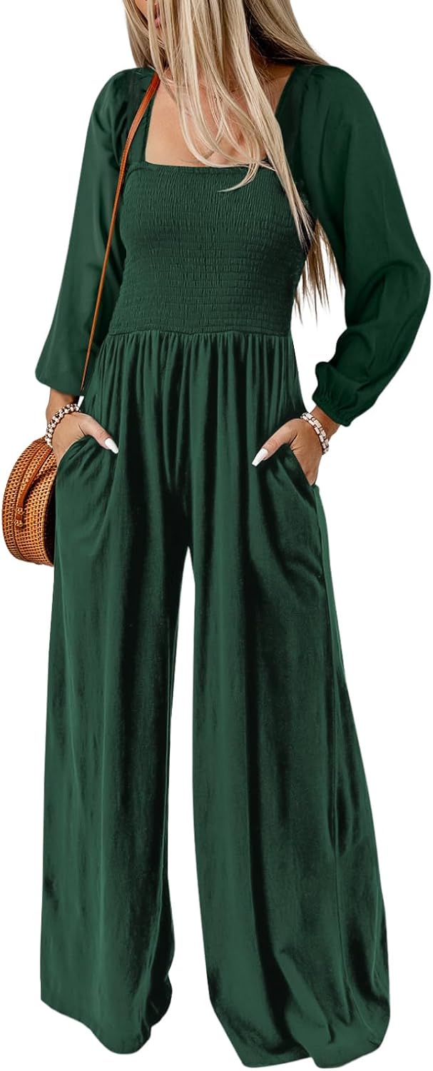 Dokotoo – Combinaison femme extensible à bretelles, coupe ample et style casual chic