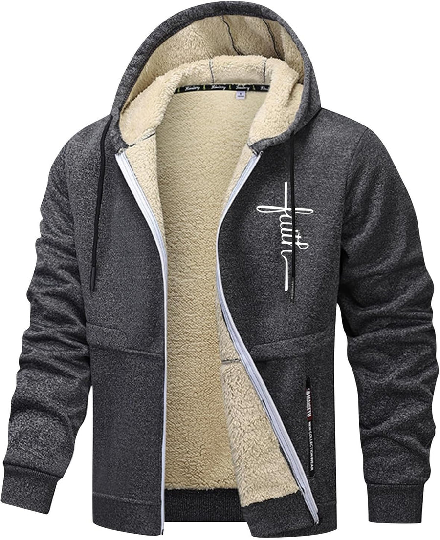 Blouson Homme Hiver Chaud – Veste Grande Taille Sans Capuche, Polaire & Oversize