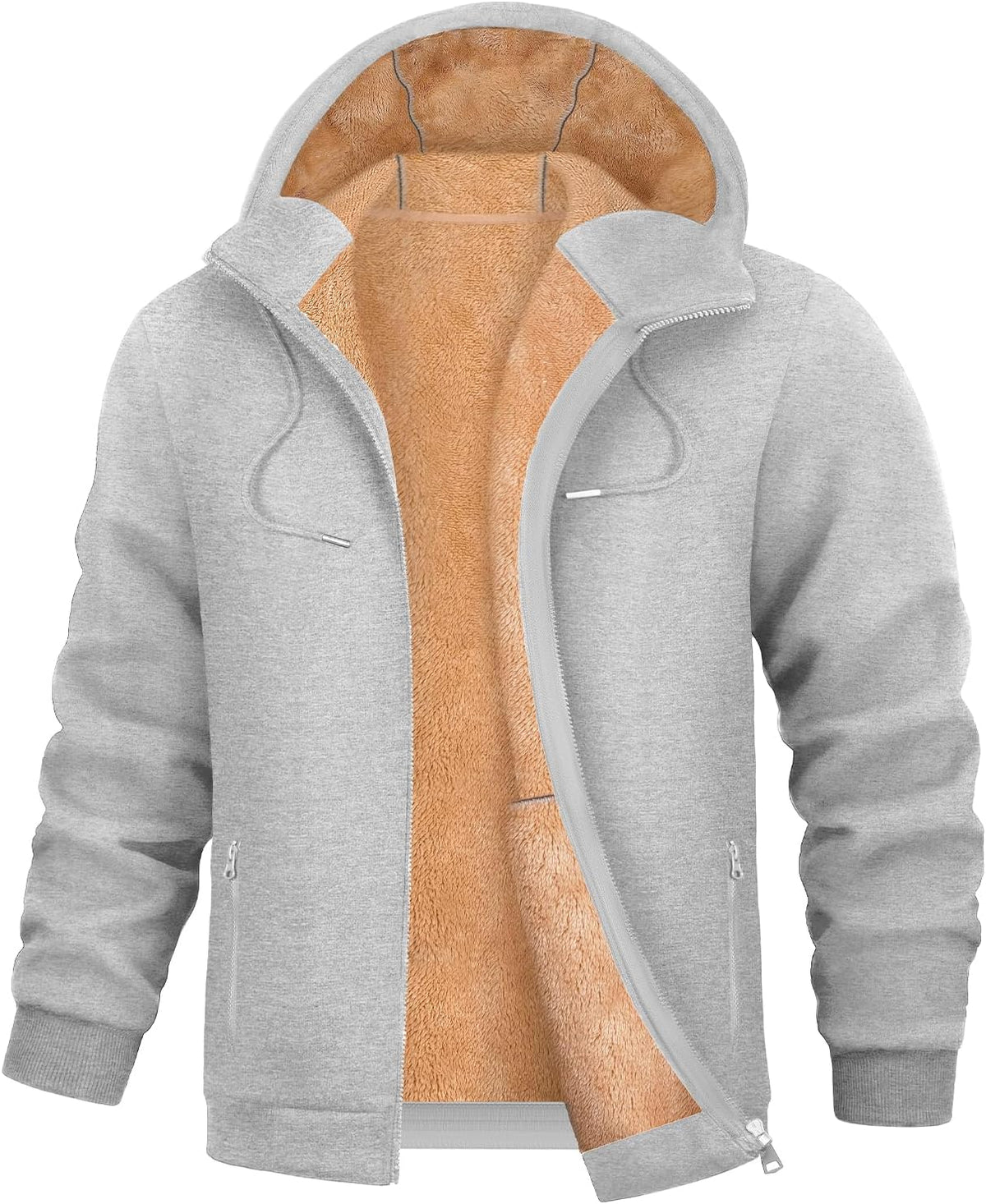 Sweat à capuche PASUDA zippé en polaire pour homme