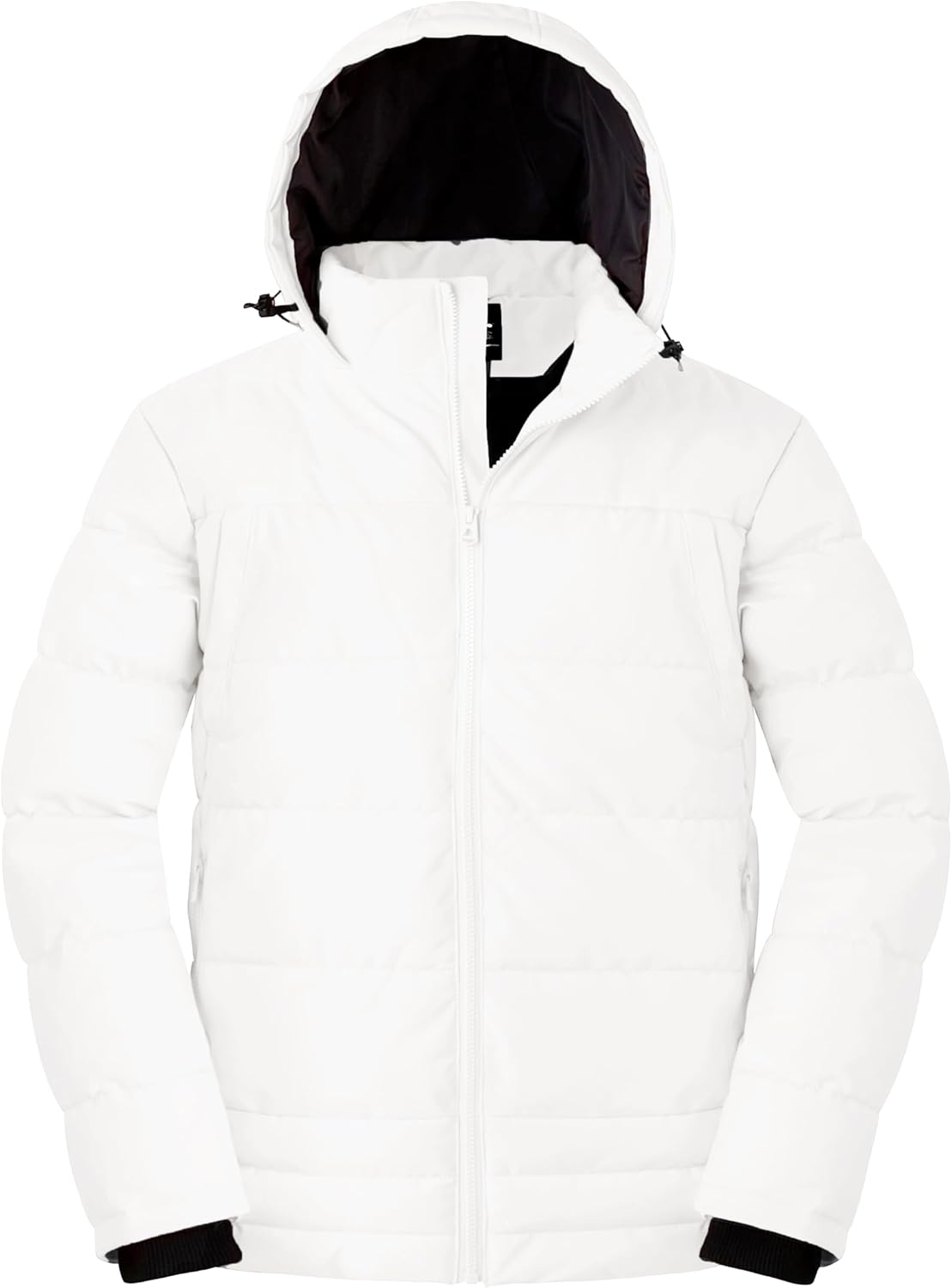 Wantdo – Doudoune Chaude Homme à Capuche – Manteau d’Hiver Matelassé, Style Outdoor & Urbain