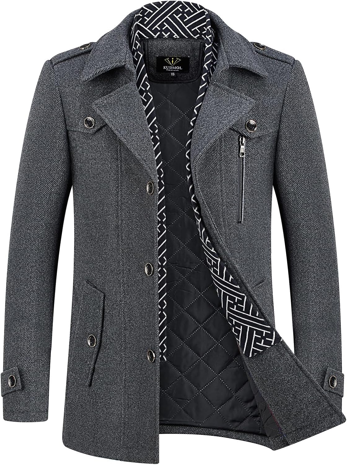 Manteau en laine pour homme – Trench-coat chaud et élégant pour l’hiver