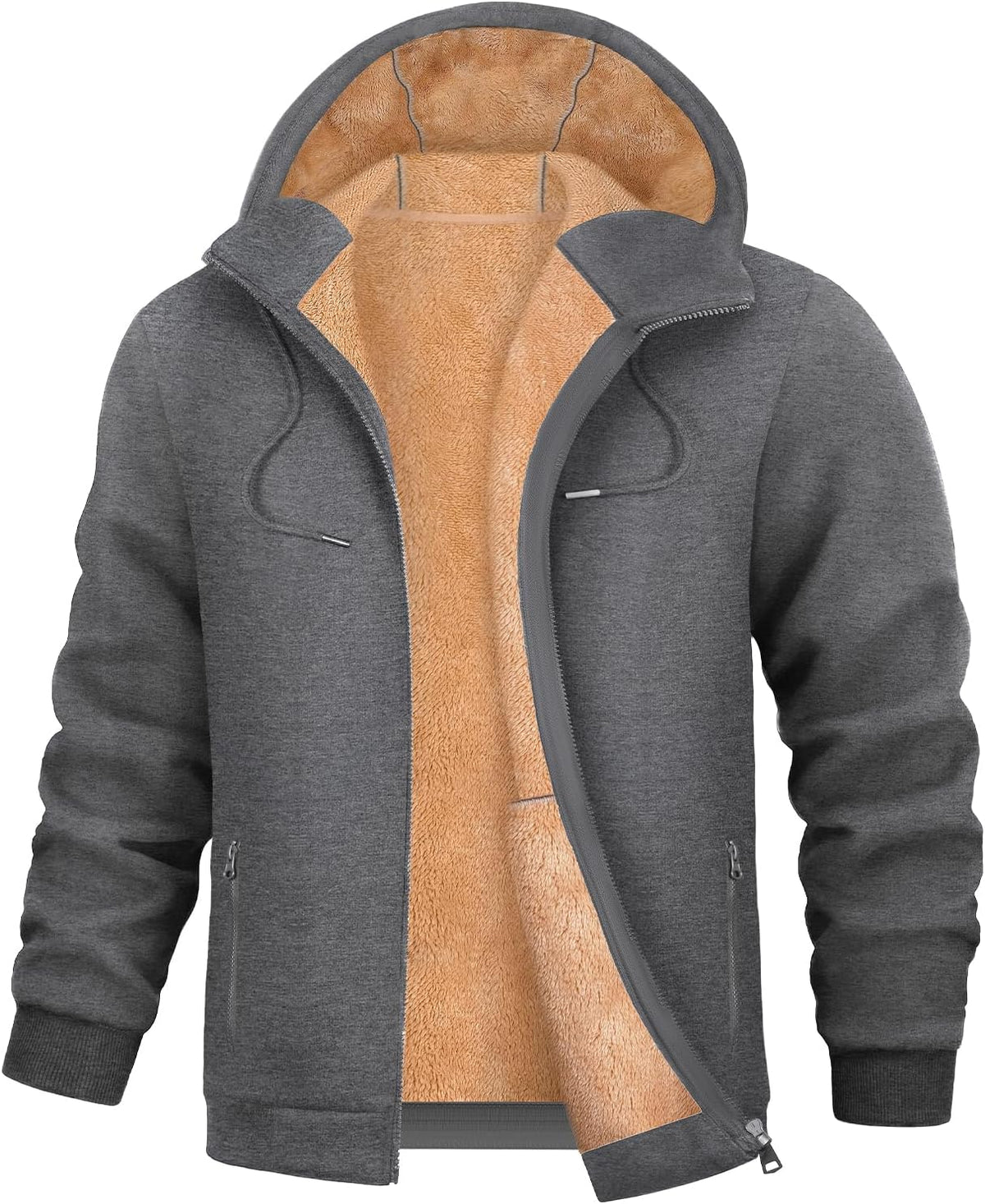 Sweat à capuche PASUDA zippé en polaire pour homme