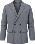 Allthemen – Cardigan Homme en Laine à Double Boutonnage – Pull Chaud & Élégant