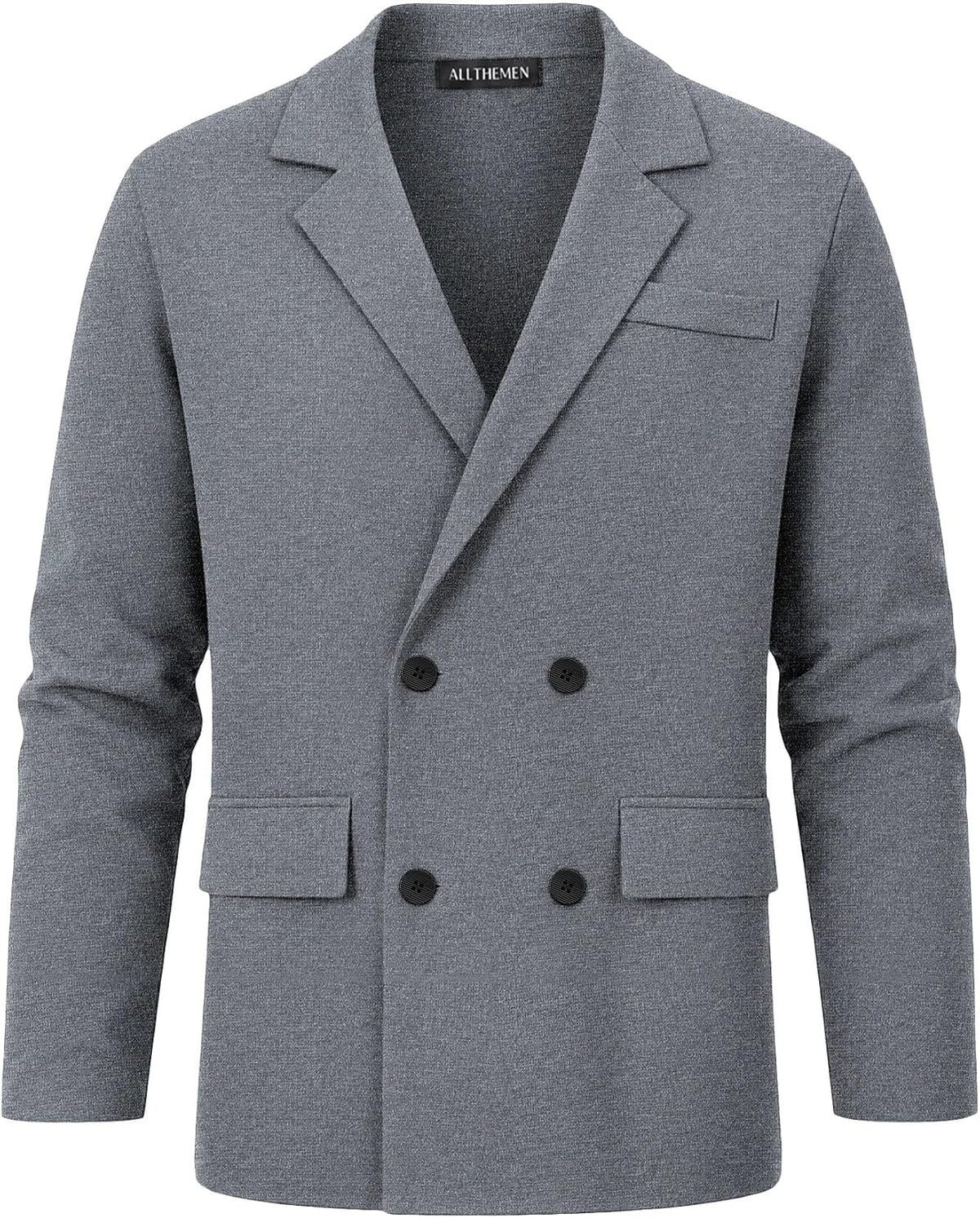 Allthemen – Cardigan Homme en Laine à Double Boutonnage – Pull Chaud & Élégant