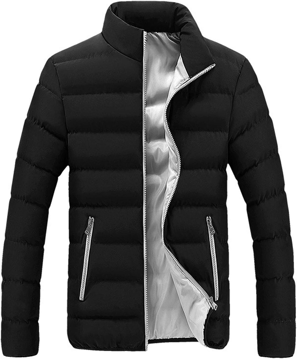 Doudoune Homme Chaude & Légère – Veste Hiver Slim Mi-Longue Style Travail & Moto