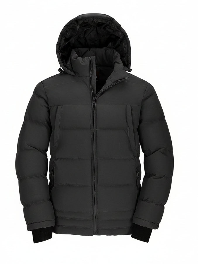 Wantdo – Doudoune Chaude Homme à Capuche – Manteau d’Hiver Matelassé, Style Outdoor & Urbain