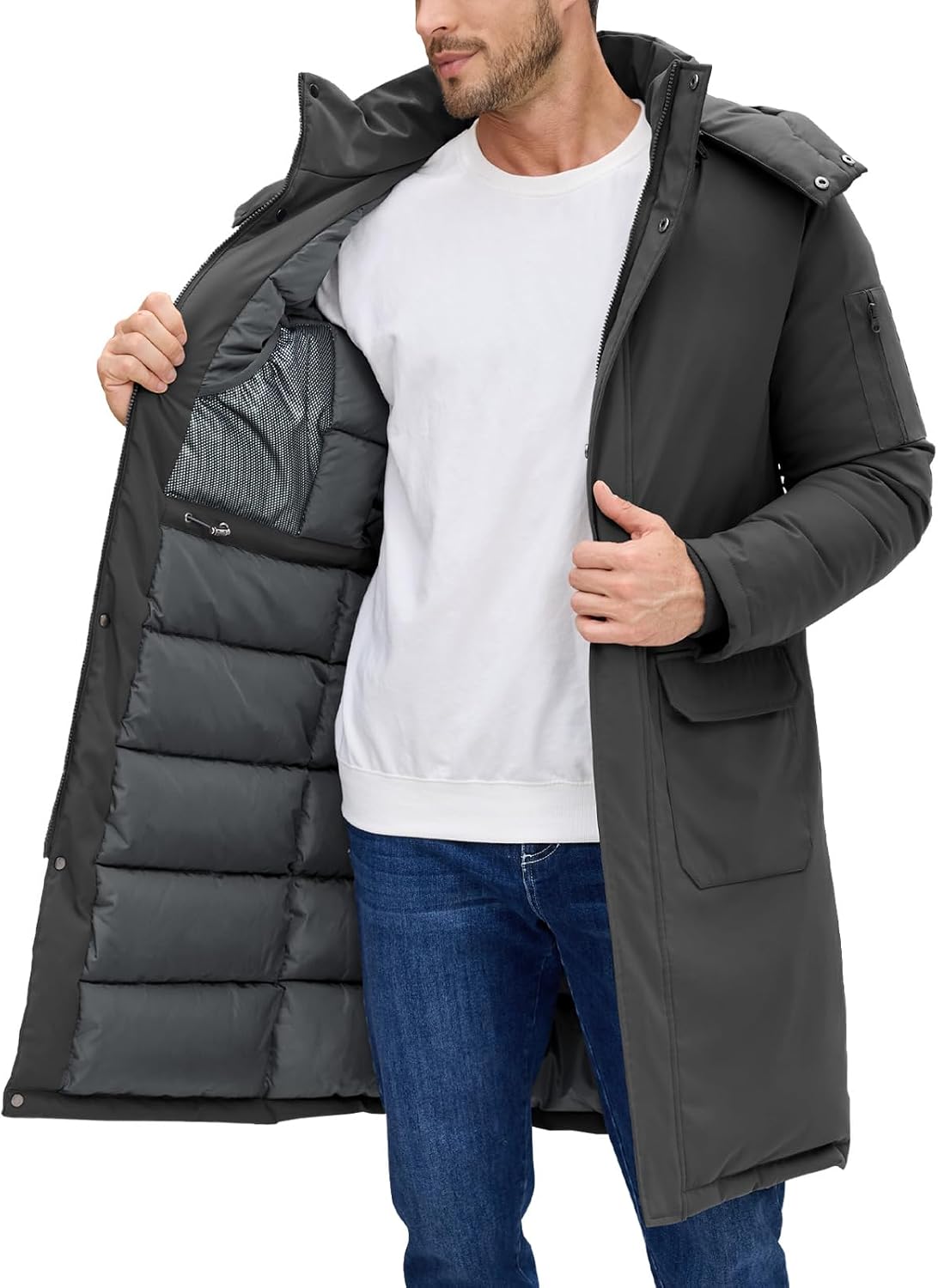TOMEEK – Manteau Homme Décontracté Coupe-Vent – Veste Casual & Outdoor pour la Mi-Saison
