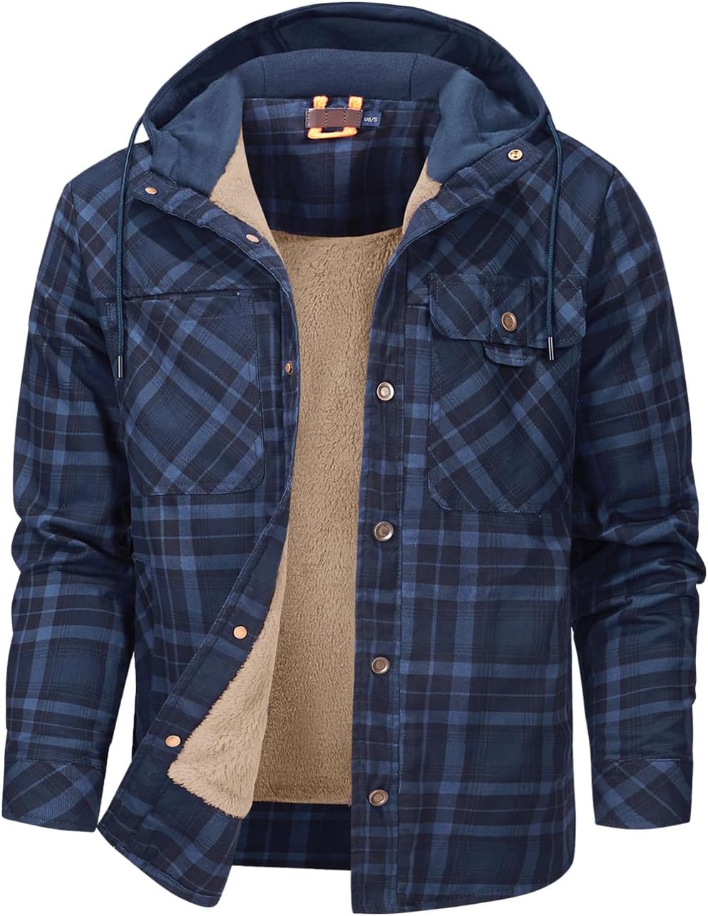 Chemise homme Mr.Stream en flanelle à carreaux doublée sherpa