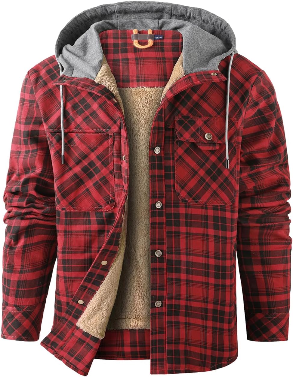 Chemise homme Mr.Stream en flanelle à carreaux doublée sherpa