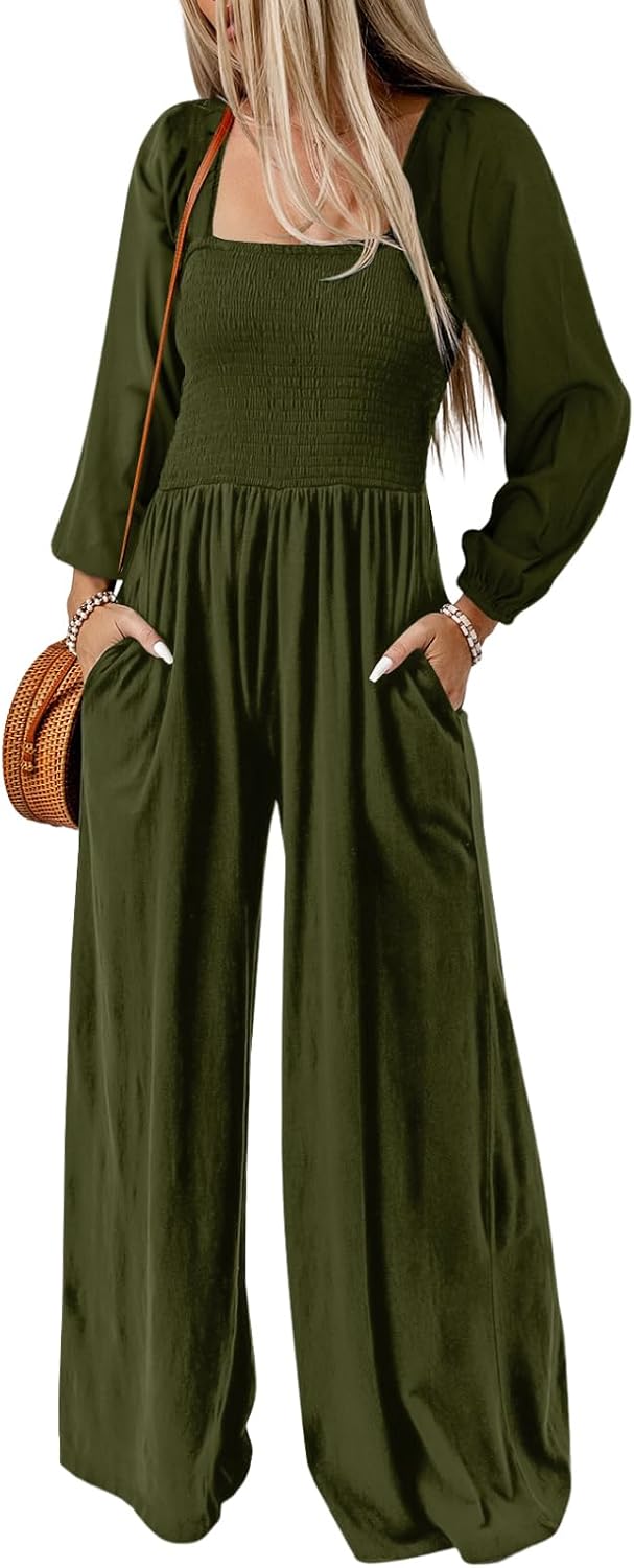 Dokotoo – Combinaison femme extensible à bretelles, coupe ample et style casual chic