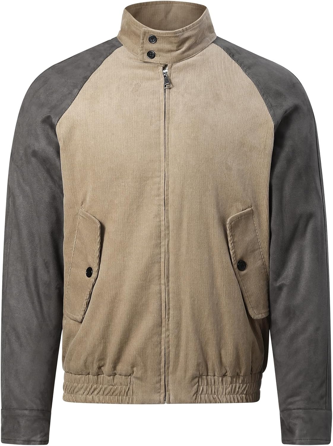 Allthemen – Veste épaisse en velours côtelé pour homme – Manteau chaud en coton pour l'hiver