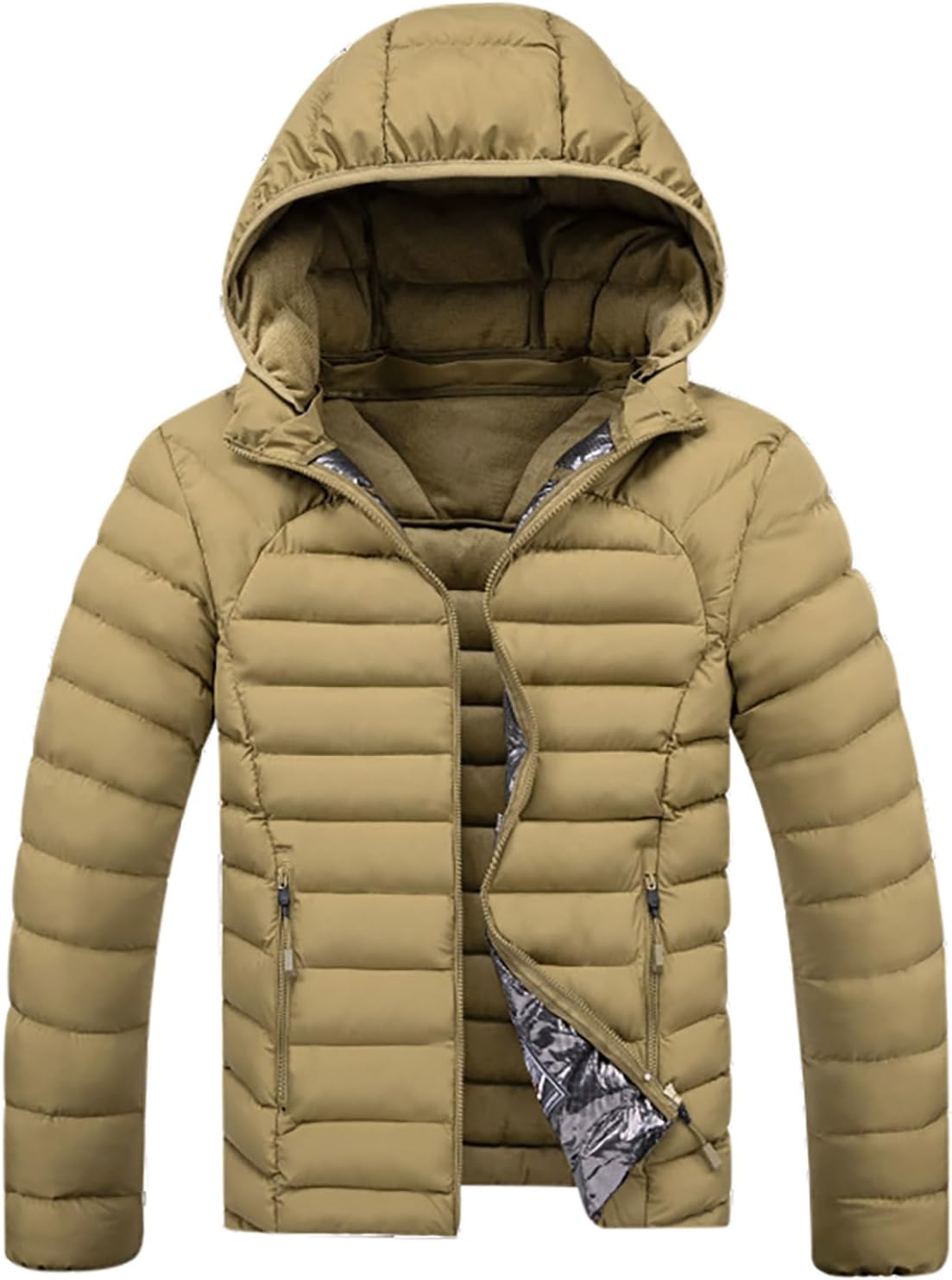 🔥 Veste Chauffante Homme Hiver – Doudoune Style Bomber, Ski & Randonnée – Blouson Moderne et Sportif
