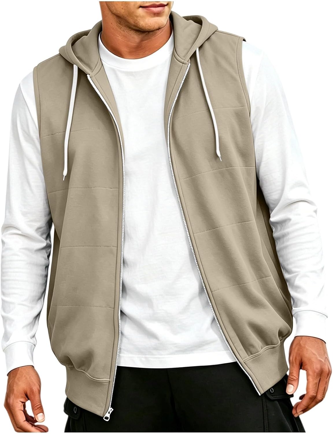 Gilet homme Wyongtao sans manches à capuche zippé