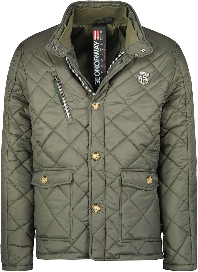 Geographical Norway Cargue Men – Veste Homme Matelassée – Style Outdoor, Casual & Urbain