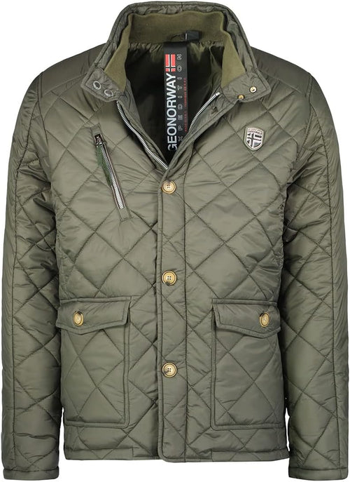 Geographical Norway Cargue Men – Veste Homme Matelassée – Style Outdoor, Casual & Urbain