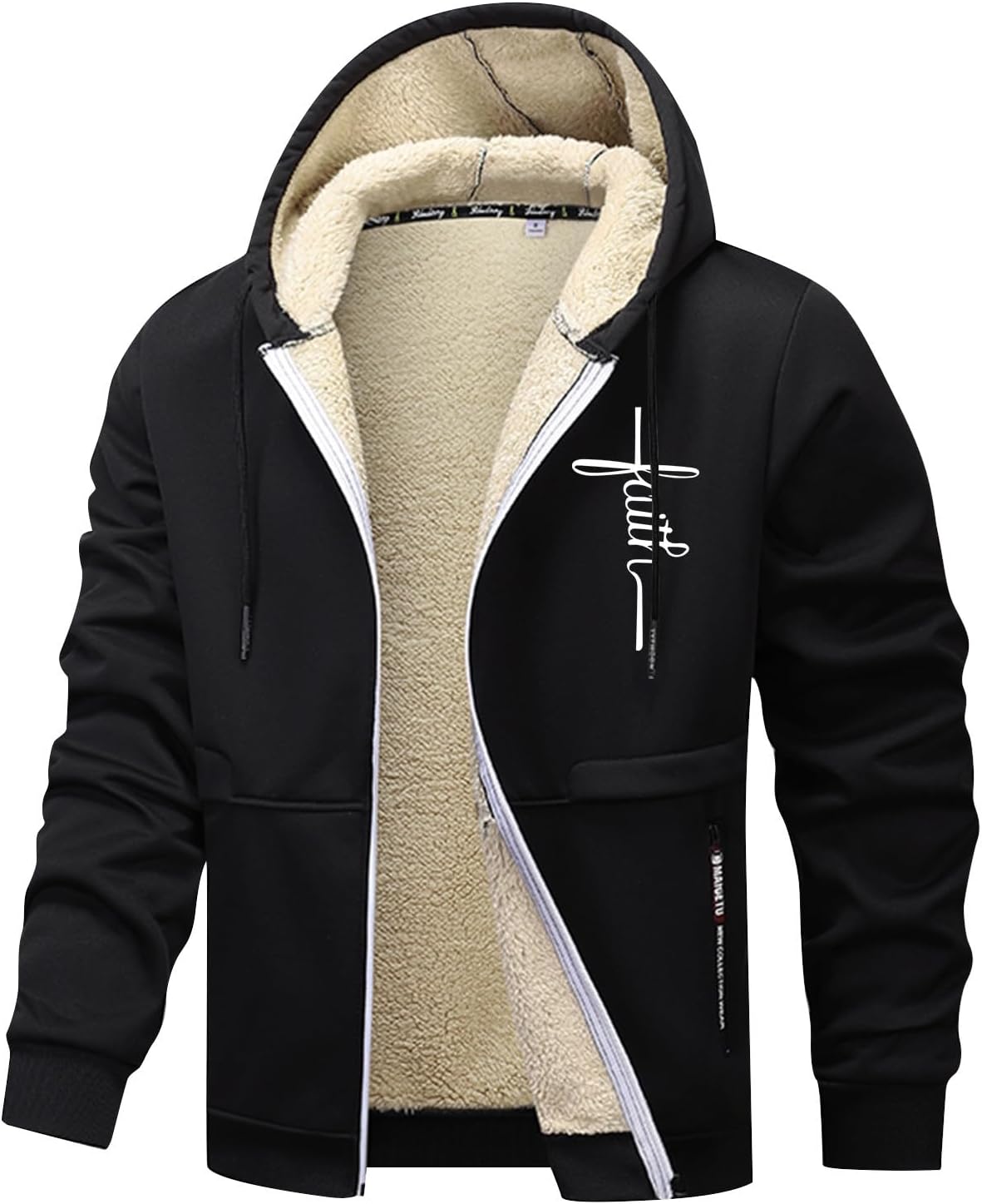Blouson Homme Hiver Chaud – Veste Grande Taille Sans Capuche, Polaire & Oversize