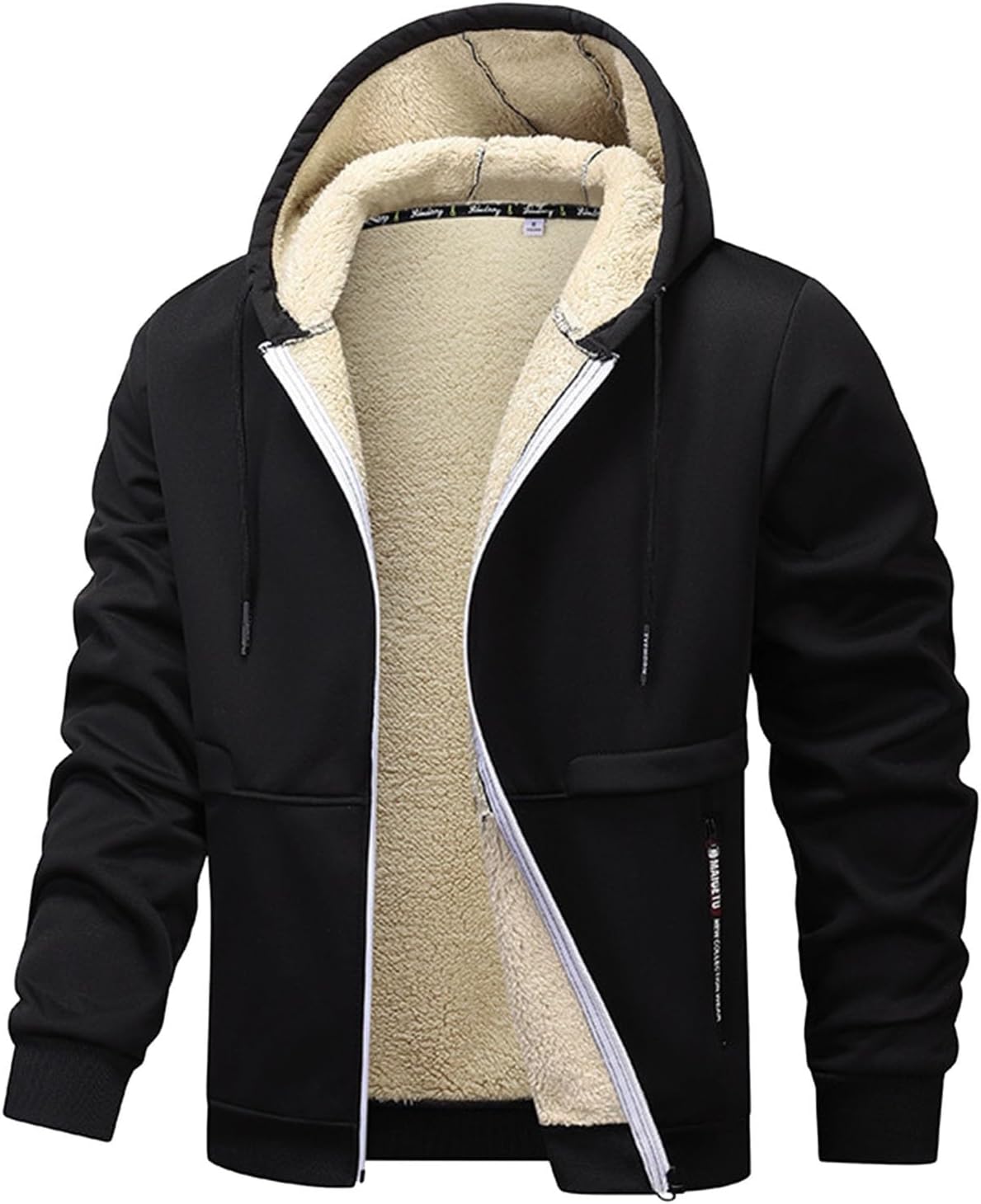 Blouson Homme Hiver Chaud – Veste Grande Taille Sans Capuche, Polaire & Oversize