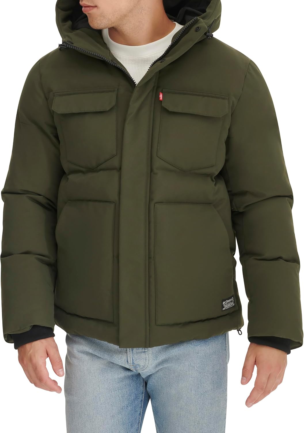 Levi’s - Doudoune à capuche avec poches poitrine – Homme
