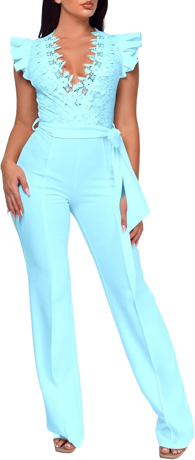 PaladMom – Combinaison Femme Élégante & Glamour – Pantalon Long, Style Soirée & Clubwear