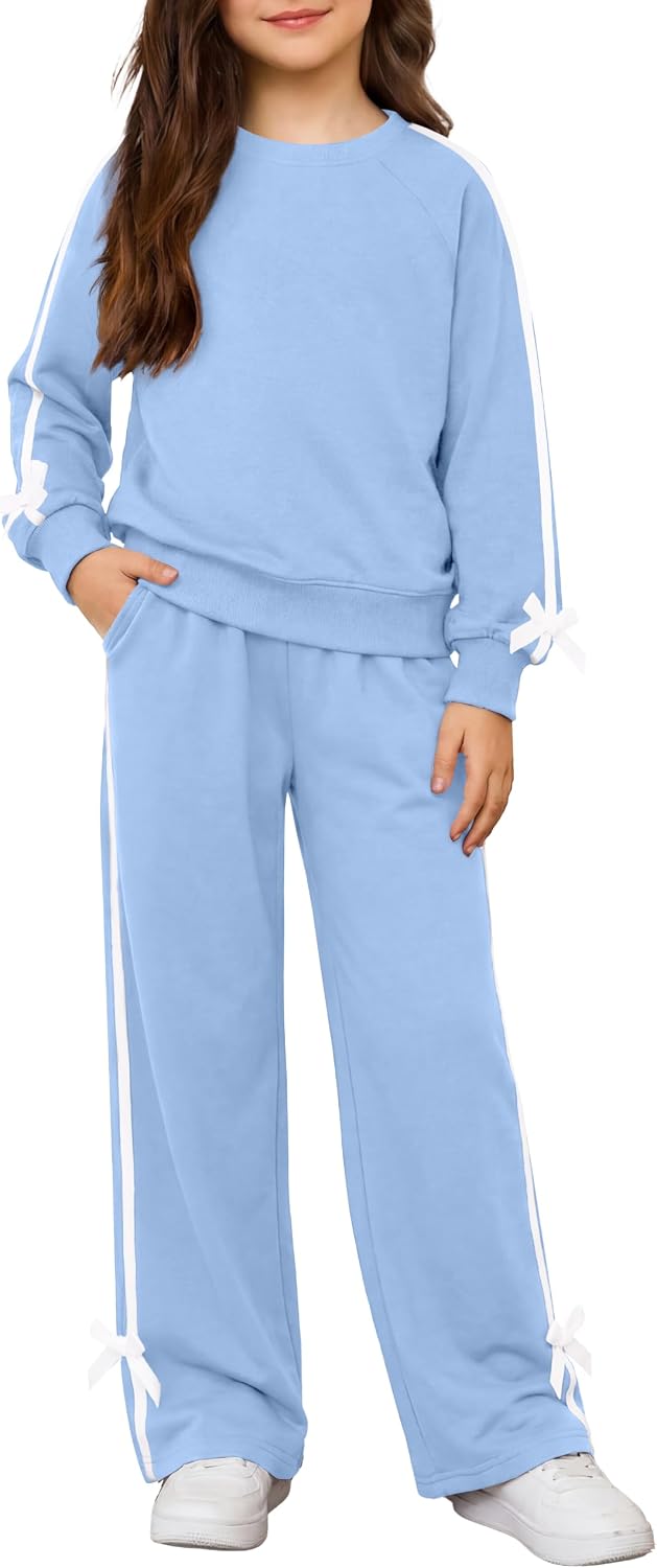 Ensemble fille Arshiner – Haut manches longues et pantalon ample