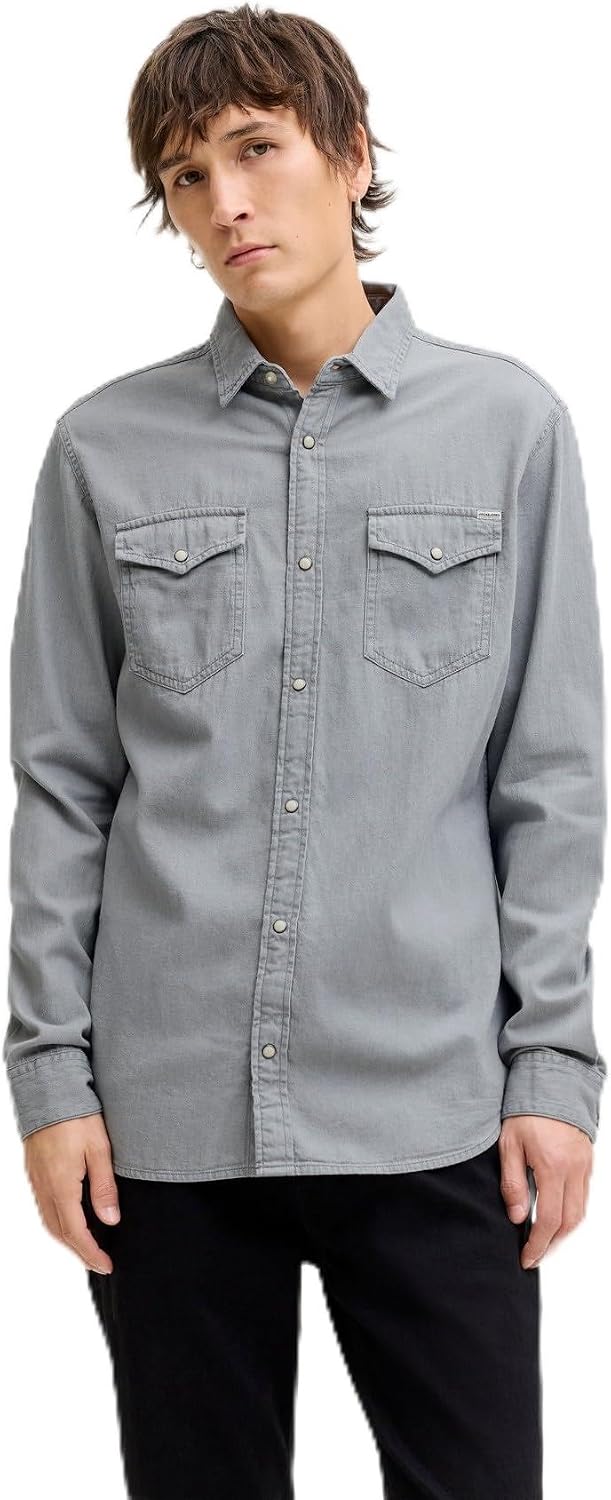 JACK & JONES – Chemise en jean coupe confort pour homme – Style décontracté et urbain