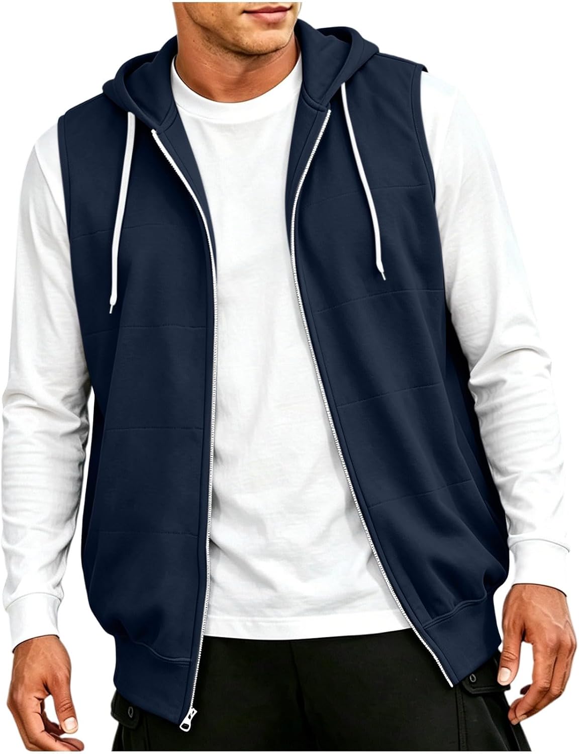 Gilet homme Wyongtao sans manches à capuche zippé