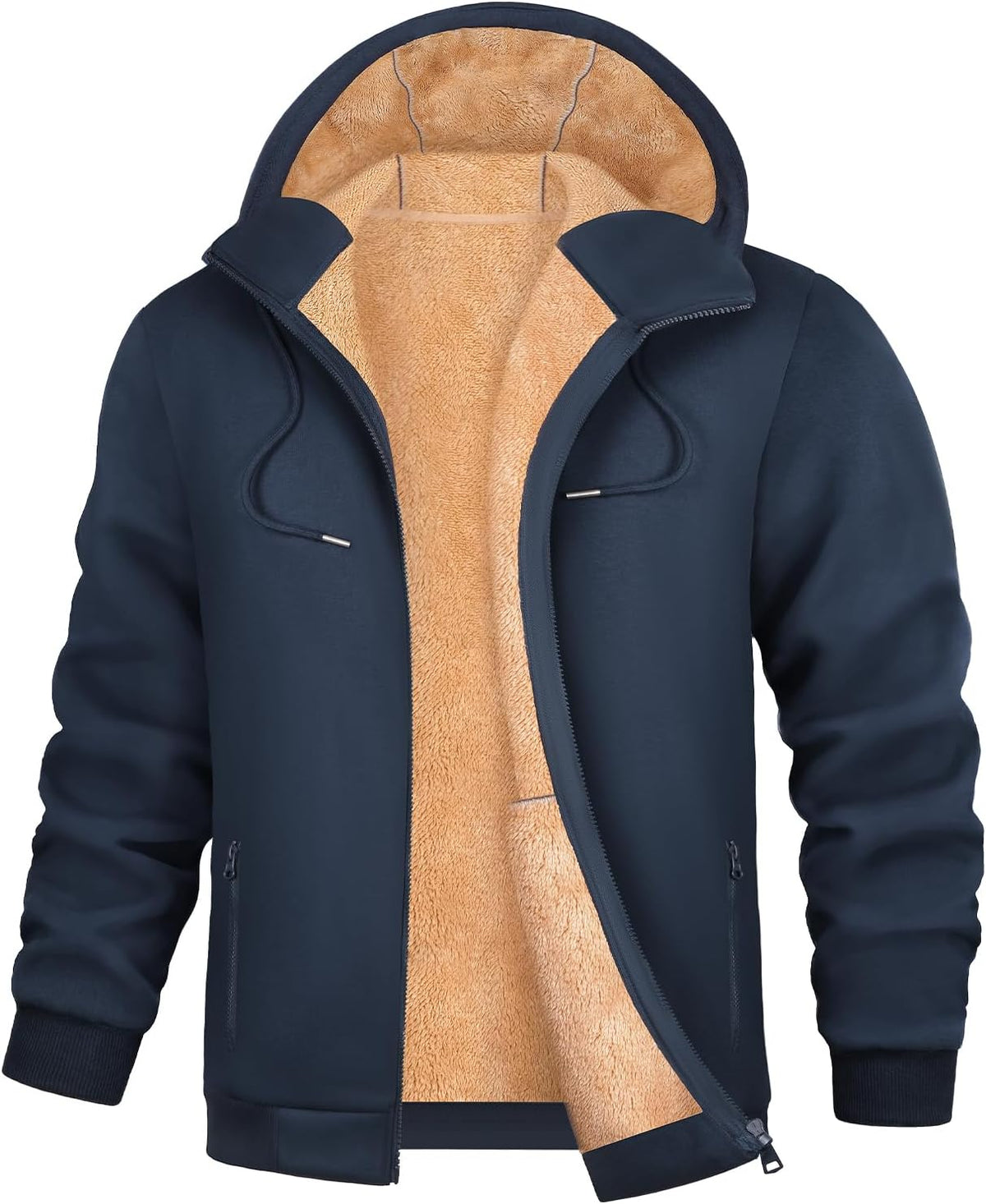 Sweat à capuche PASUDA zippé en polaire pour homme