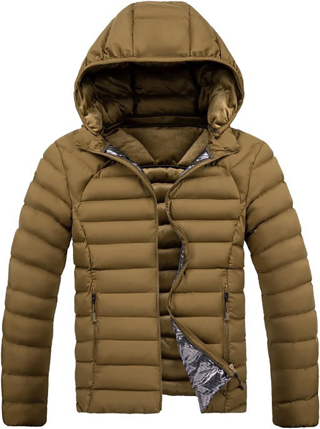 🔥 Veste Chauffante Homme Hiver – Doudoune Style Bomber, Ski & Randonnée – Blouson Moderne et Sportif