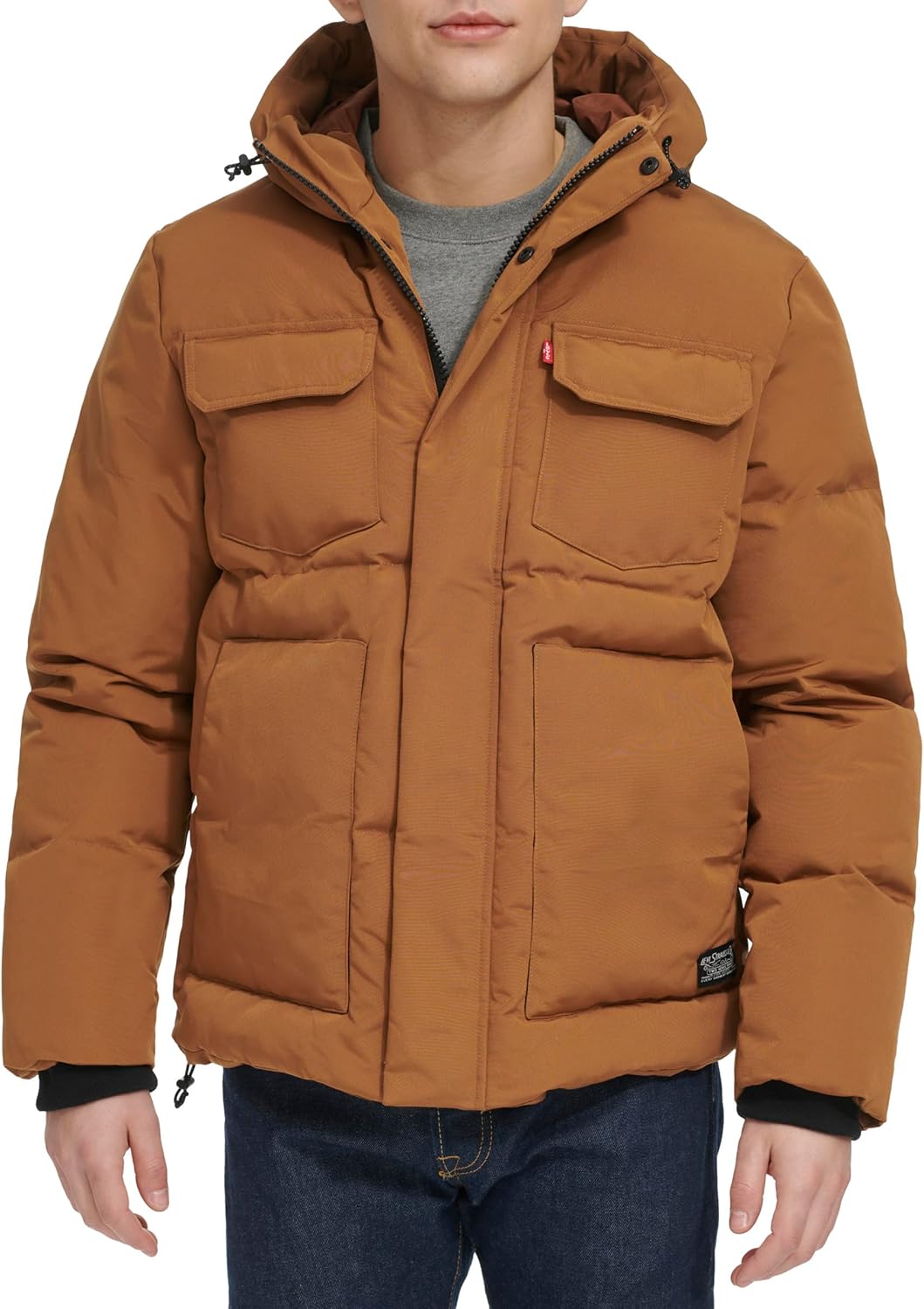Levi’s - Doudoune à capuche avec poches poitrine – Homme