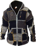 SHOPOHOLIC FASHION – Veste Homme en Laine Style Patchwork – Très Chaude & Élégante