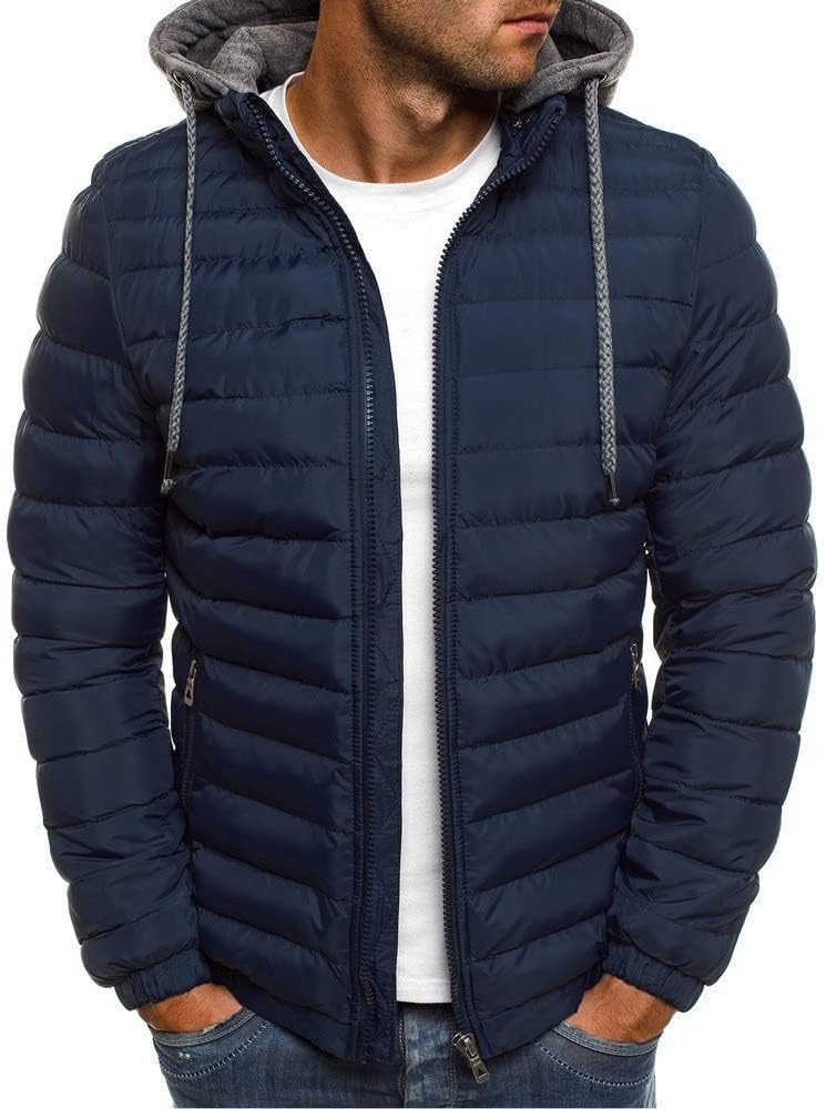 Doudoune homme JJPAR à capuche, style militaire