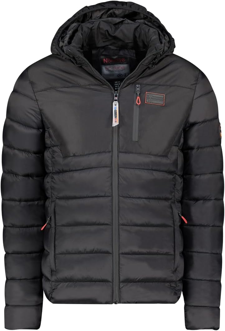 Geographical Norway Batilo Homme – Doudoune chaude et matelassée pour homme – Veste coupe-vent automne-hiver