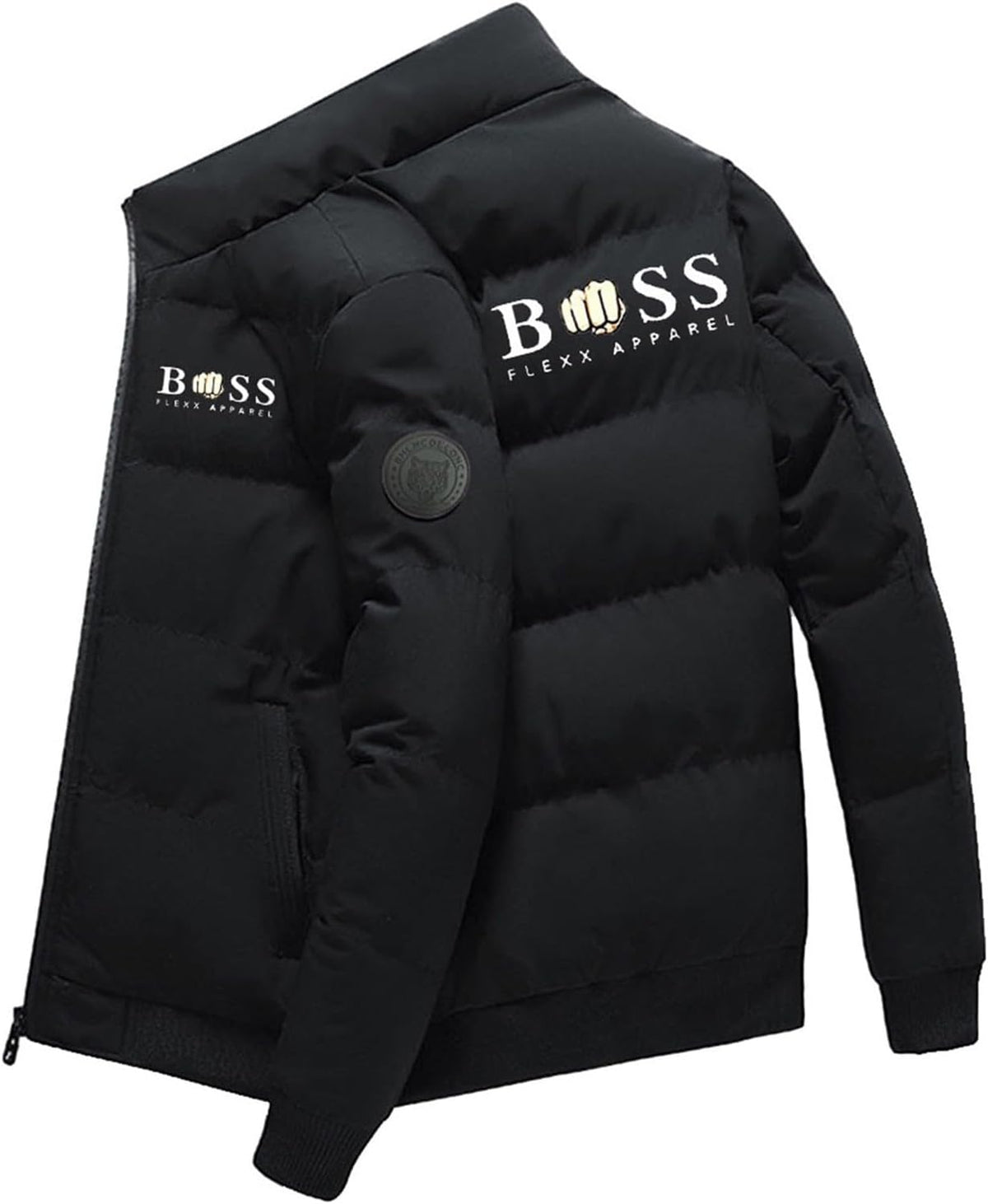 Doudoune Homme Légère & Chaude à Col Mao – Veste Chic Zippée Sans Capuche