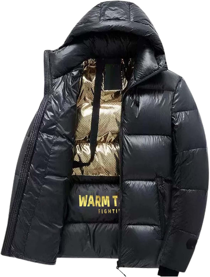 Doudoune homme hiver chaude et légère – Veste slim style ski, randonnée et moto