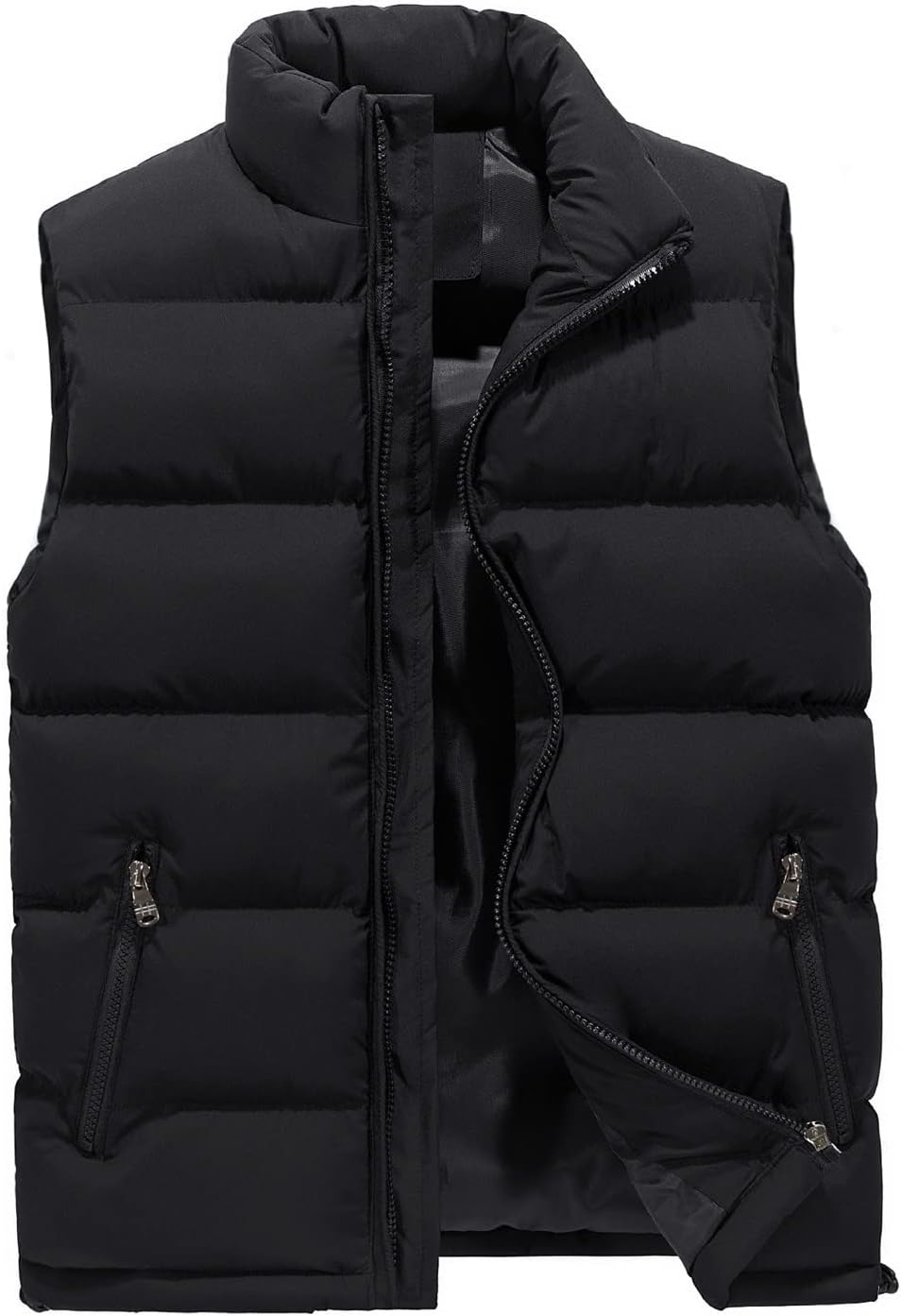 Gilet sans manches homme JJPAR – Zippé, col montant