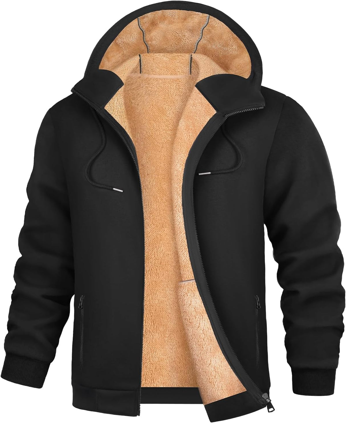 Sweat à capuche PASUDA zippé en polaire pour homme