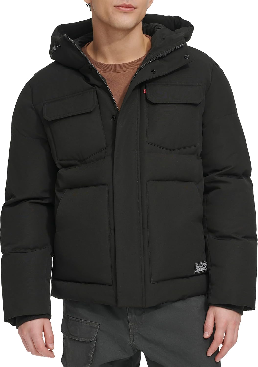 Levi’s - Doudoune à capuche avec poches poitrine – Homme