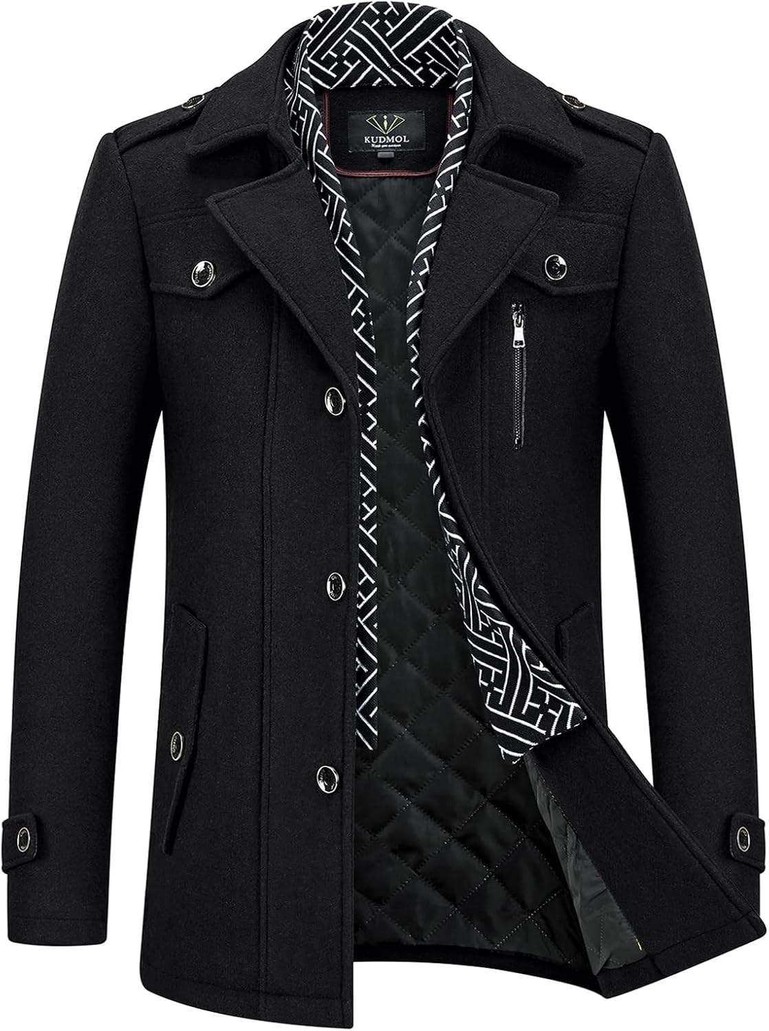 Manteau en laine pour homme – Trench-coat chaud et élégant pour l’hiver